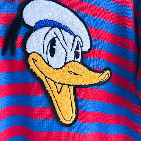 Donald Duck X Forever 21 Striped Colourful Sweater L - Picture 3 of 4